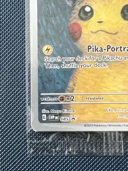 Pokemon TCG: Van Gogh Pikachu with Grey Felt Hat SVP 085 Promo Card - Sealed - Image 5