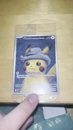 Pokemon TCG: Van Gogh Pikachu with Grey Felt Hat SVP 085 Promo Card - Sealed - Image 2