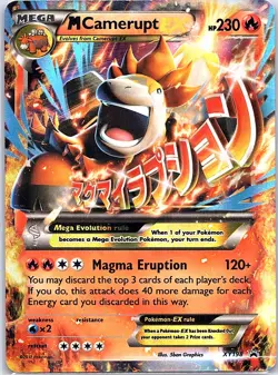 M Camerupt EX XY198 Regular Size XY Promos - Pokemon Card - LP - Image 1