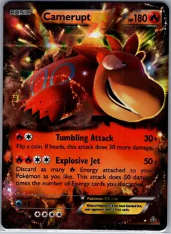 Camerupt EX 29/160 XY - Primal Clash - Pokemon Card - NM - Image 1