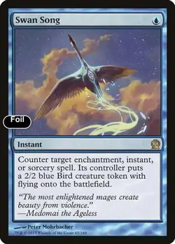 Swan Song [Theros] NM Foil - Magic - Image 1