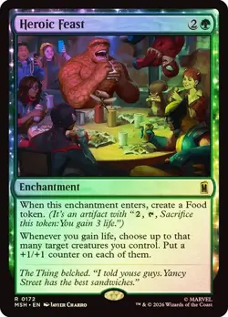 MTG Marvel Super Heroes MSH Heroic Feast 0172 FOIL - Image 1