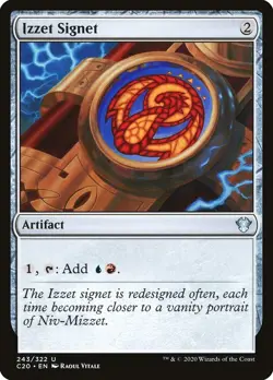 Izzet Signet 1x MtG Commander 2020 CMD SP/NM - Image 1