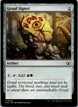 Magic the Gathering Gruul Signet March of the Machine Commander MTG Free Ship! - Image 1