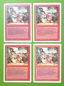 Magic the Gathering MTG Revised EARTHBIND X4 (3 LP/EX & 1 MP) C 1994! - Image 1