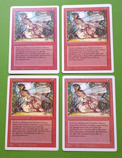 Magic the Gathering MTG Revised EARTHBIND X4 (3 LP/EX & 1 MP) C 1994! - Image 2