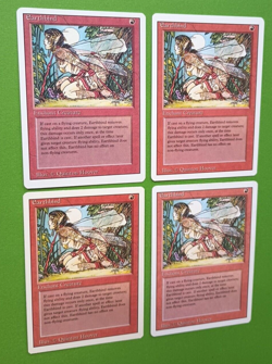 Magic the Gathering MTG Revised EARTHBIND X4 (3 LP/EX & 1 MP) C 1994! - Image 3