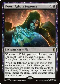 x1 Doom Reigns Supreme R MTG Marvel Super Heroes M/NM, English - Image 1