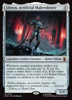 Ultron, Artificial Malevolence - #252 - Marvel Super Heroes - NM MTG - Image 1