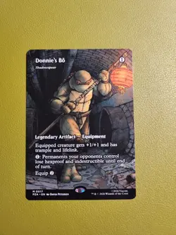 Donnie's Bo - Shadowspear (Borderless) 17 Magic: The Gathering TMNT NM - Image 1