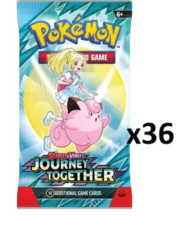 Pokemon TCG Scarlet Violet Journey Together Sealed 36 Booster Pack Lot - Image 3