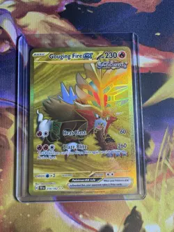 Pokemon TCG Gouging Fire EX 214/162 Hyper Rare NM New Gold SV05 Temporal Forces - Image 1