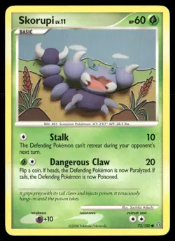 Skorupi 73/100 Common Stormfront Pokemon Heavily Played - Image 1