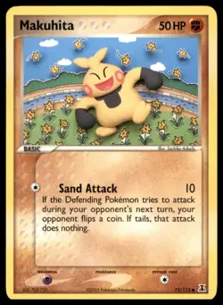 Makuhita 75/113 Common Delta Species Pokemon Lightly Played - Image 1