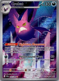 Crobat 093/086 Holo Illustration Rare Chaos Rising Pokemon Holo Near Mint - Image 1
