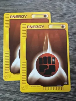X2 Fighting Energy 160/165 LP Expedition Base Set Regular Pokemon TCG - Image 1