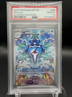 2023 Pokemon Obsidian Flames Palafin IR #200 PSA 10 Gem Mint Full Art EN - Image 1