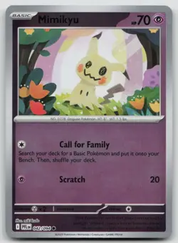 Mimikyu 042/094 Common Phantasmal Flames Pokemon Reverse Holo NM - Image 1
