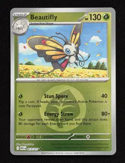 Pokemon TCG Beautifly Ascended Heroes LP condition EN Energy Symbol Holo 013/217 - Image 1