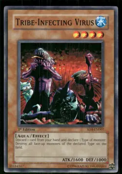 Tribe-Infecting Virus SD4-EN007 SDeck: Fury from the Deep Yu-Gi-Oh 1st Ed LP - Image 1