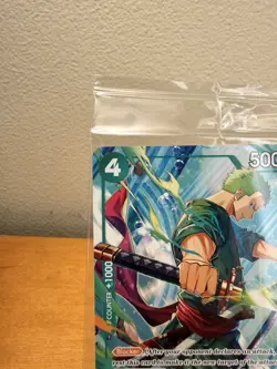 One Piece Promo Card Roronoa Zoro P-114 Lvl Up Con Exclusive English NM/M - Image 2
