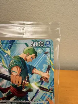 One Piece Promo Card Roronoa Zoro P-114 Lvl Up Con Exclusive English NM/M - Image 3