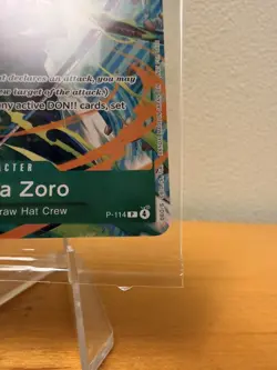 One Piece Promo Card Roronoa Zoro P-114 Lvl Up Con Exclusive English NM/M - Image 4