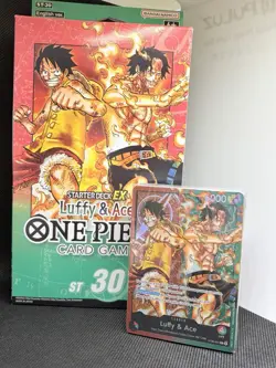 ONE PIECE (ST-30) Starter Deck EX: Luffy & Ace BRICK ONLY SEALED w/ Box - Image 1