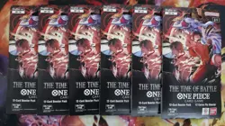 One Piece TCG English OP-16 The Time of Battle Booster Sleeved Pack Lot of 6 - Image 1