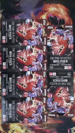 One Piece TCG English OP-16 The Time of Battle Booster Sleeved Pack Lot of 6 - Image 2