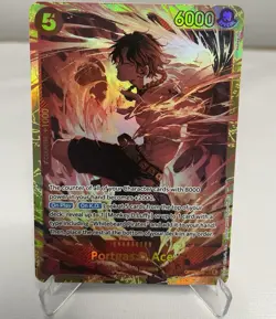 Bandai ONE PIECE Card Game Portgas.D.Ace OP16-xxx Special Alt Art Foil Eng 6000 - Image 1