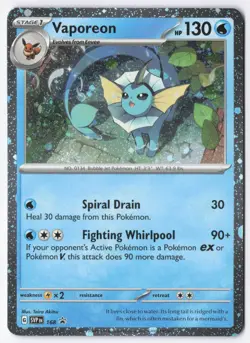 Vaporeon - (Cosmos Holo) Holo Promo SV: Scarlet & Violet Promo Cards 168 NM - Image 1