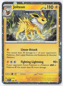 Jolteon - (Cosmos Holo) Holo Rare SV: Scarlet & Violet Promo Cards 169 NM - Image 1