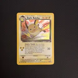 2000 Team Rocket Pokemon Dark Raichu Holo TCG Card 83/82 Secret Rare - NM - Image 1