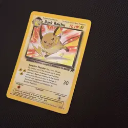2000 Team Rocket Pokemon Dark Raichu Holo TCG Card 83/82 Secret Rare - NM - Image 2