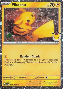 Pikachu (Pokemon Day 2026) Holo Common Miscellaneous Cards & Products 051/162 NM - Image 1