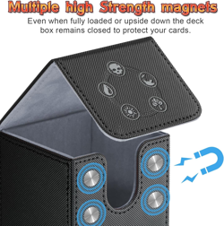 Card Deck Box for Mtg,Yugioh, Keyforge, Digimon FAB Card Storage Box Fits 230+ S - Image 5