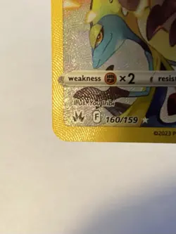Pokemon Pikachu Crown Zenith 160/159 Full Art Holo Secret Rare Basic HP70 Card - Image 5
