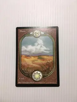 MTG Plains UNGLUED LP Full Art Basic Land 1998 Magic #84 - Image 1