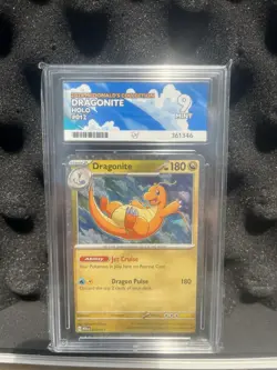 Pokemon TCG Dragonite Holo Card 012/015 McDonald's 2024 Promo 151 Ace Graded 9 - Image 1