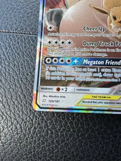 Pokemon Card Lot Of 2 Tag Team Eevee Snorlax Raichu - Image 5