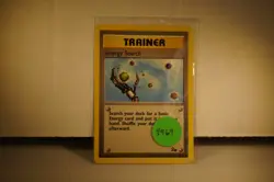 W - 1995 Pokemon Fossil Card #59/62 "Trainer - Energy Search" (#4469) - Image 1