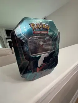 Pokemon TCG Triple Whammy Tin Darkrai Sableye Spiritomb 3 Foil Cards 2024 - Image 1