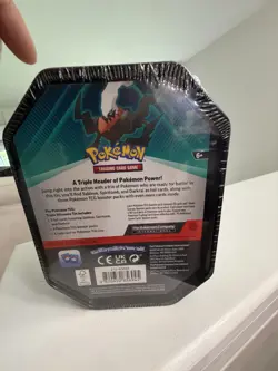 Pokemon TCG Triple Whammy Tin Darkrai Sableye Spiritomb 3 Foil Cards 2024 - Image 3