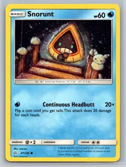 Snorunt #47/236 SM - Cosmic Eclipse Common - Pokemon Cards G4 - Image 1