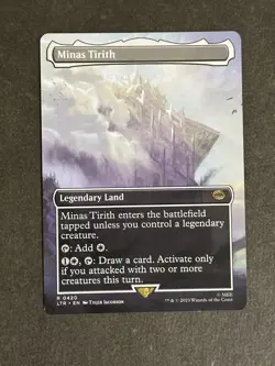 Minas Tirith (0420) (Borderless) #420 (NM) Lord of the Rings LTR Magic MTG - Image 1