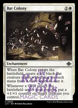 Bat Colony 4x FOIL Lost Caverns of Ixalan MTG LCI Uncommon MINT white - Image 1
