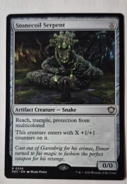Stonecoil Serpent Commander: Secrets of Strixhaven Regular - Image 1