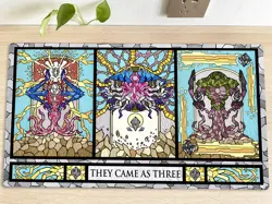 MTG Eldrazi Emrakul Kozilek Stained Glass Playmat TCG CCG Trading Card Game Mat - Image 1