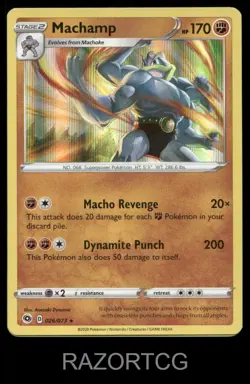 MACHAMP 026/073 HOLO R CHAMPION'S PATH POKEMON HOLO NM/M - Image 1
